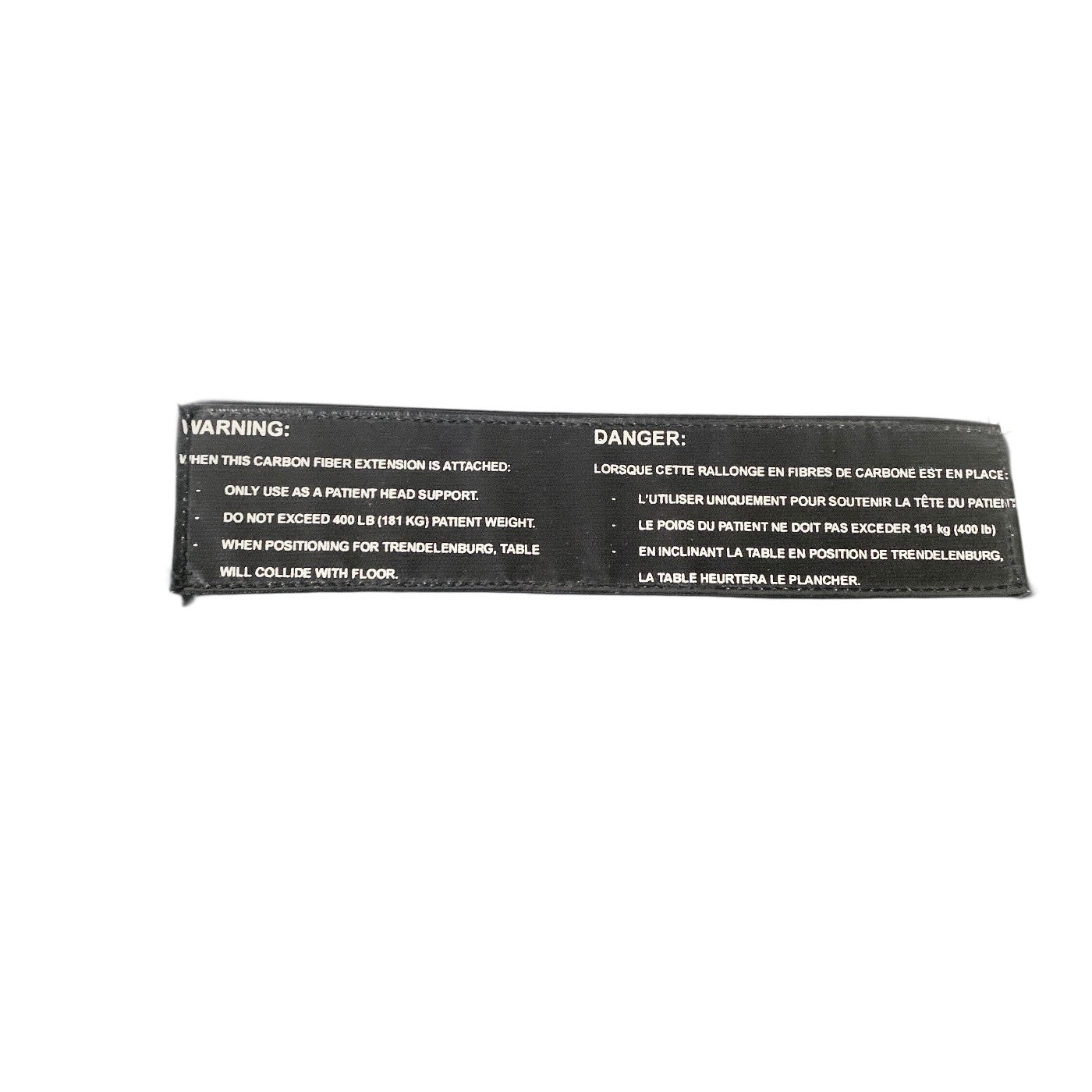 STERIS Composiflex Carbon Fiber Slipover Head Extension Table w/ Pad Ref N-10844