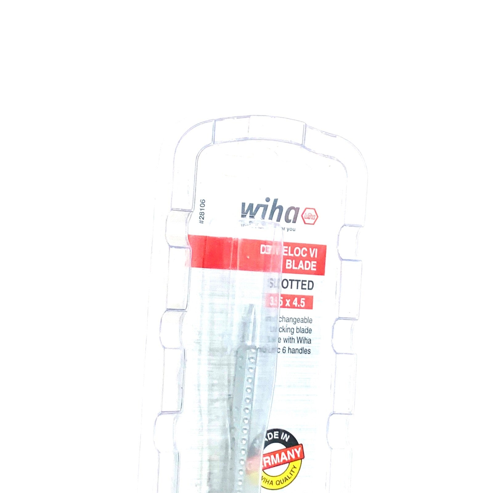 WIHATOOLS REF 28106, Drive-Loc VI Slotted Reversible Blade 3.5mm x 4.5mm