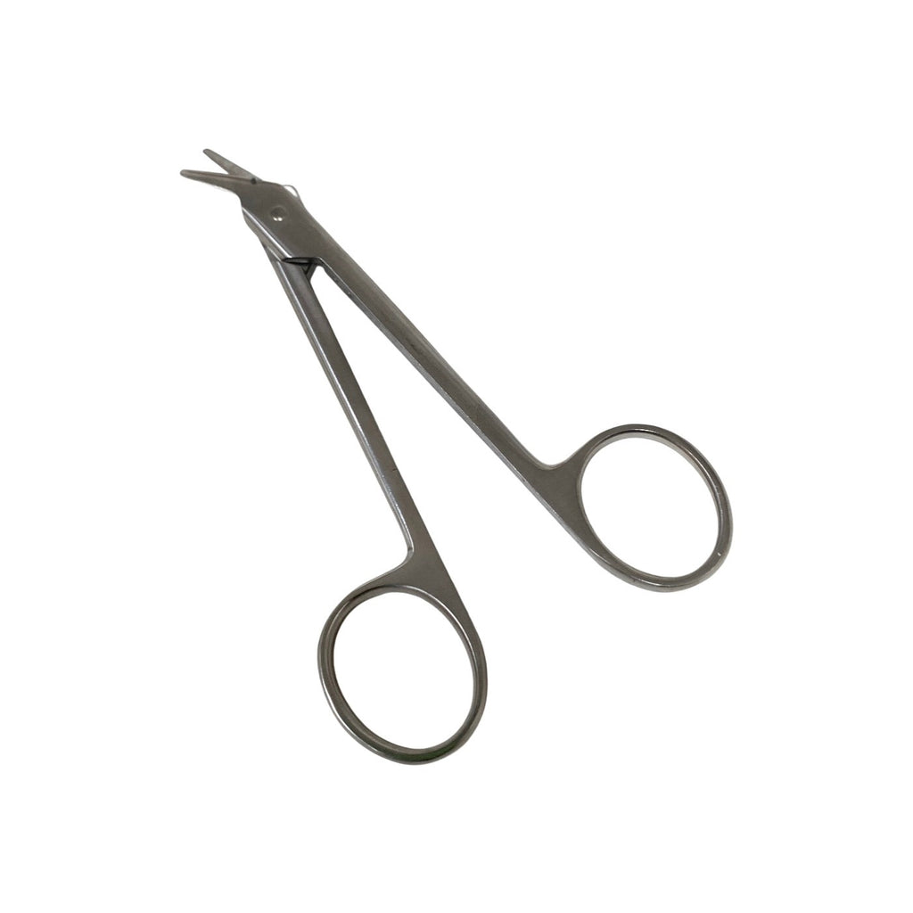 Aesculap DP551R Wire Cutting Scissors 4 3/4" Angled Serrated Blunt/Blunt 120mm