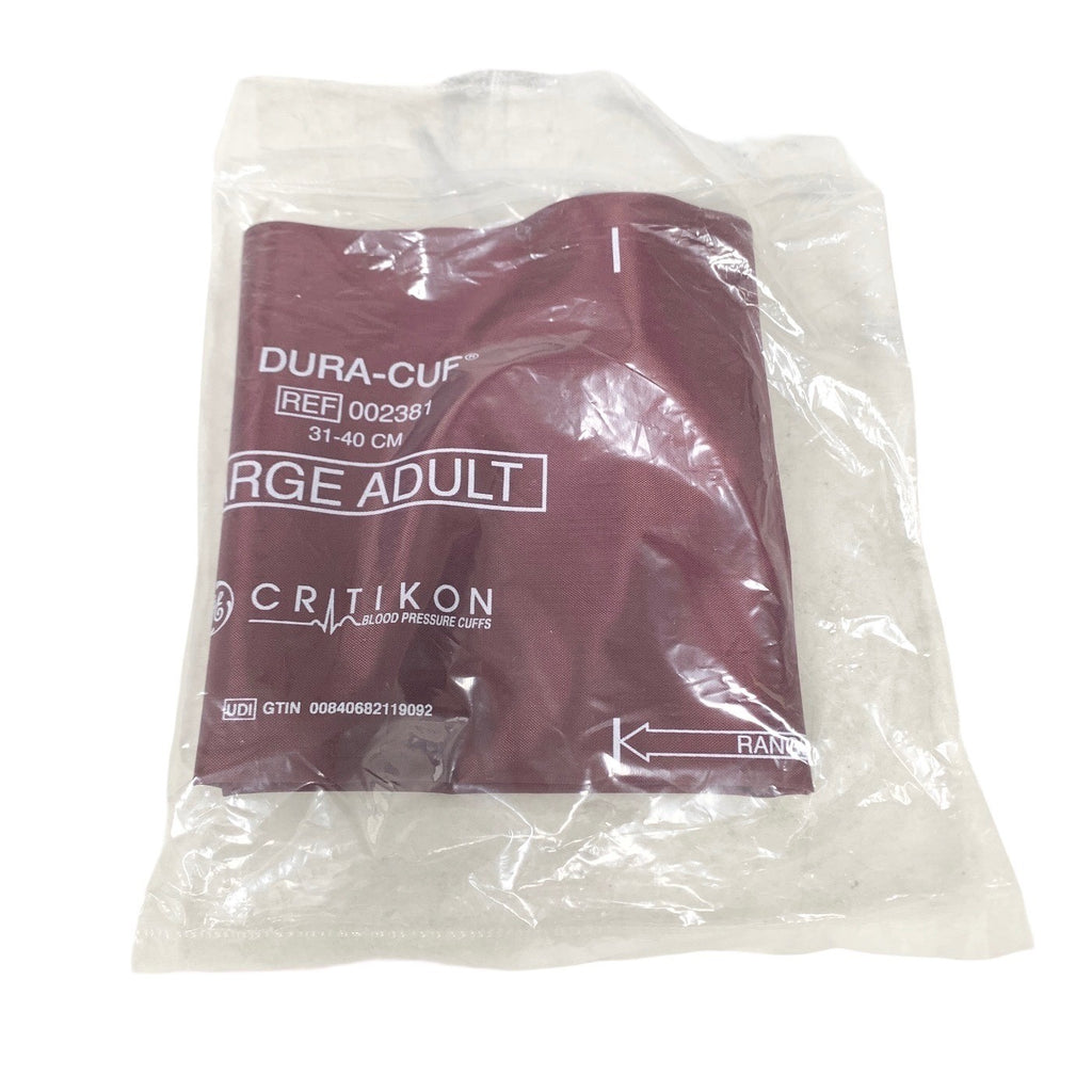 Critikon Ref 002381, Dura-Cuf Large Adult Blood Pressure Cuff 31–40cm