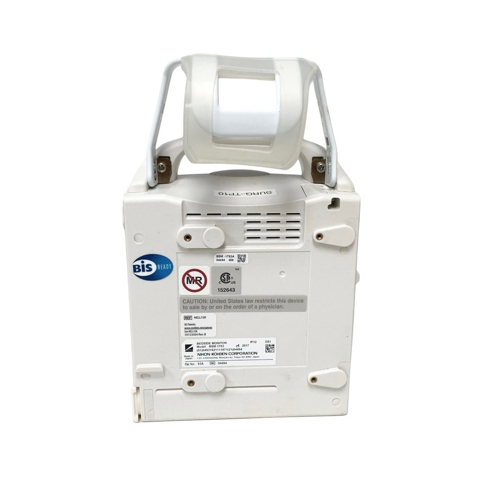 Nihon Kohden REF BSM-1753, Nellcor Oximax SPO2, ECG, NIBP, TEMP