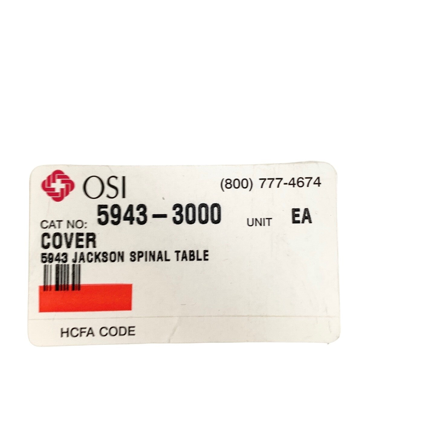 Mizuho OSI REF 5943-3000, SURGICAL COVER JACKSON SPINAL TABLE