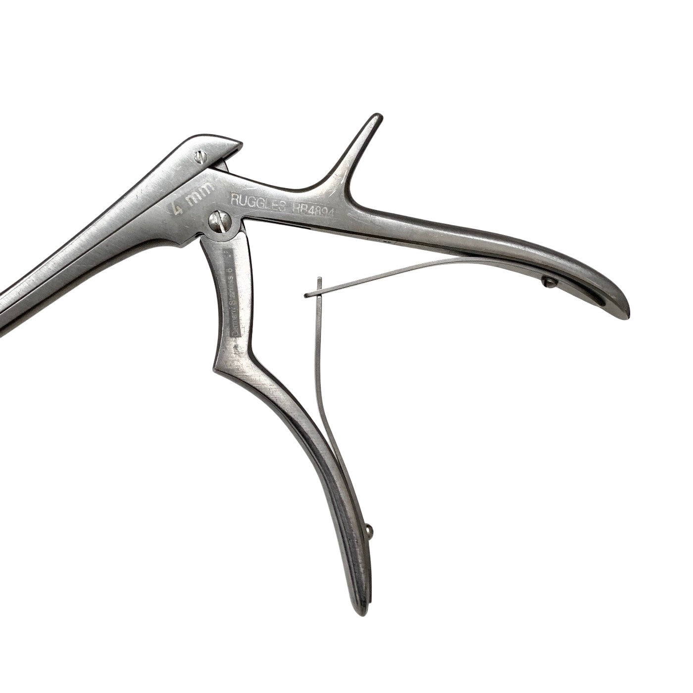 Integra Ruggles RB4894 Kerrison Rongeur 4mm 40° Up 8" Neurosurgical Micro Stealt