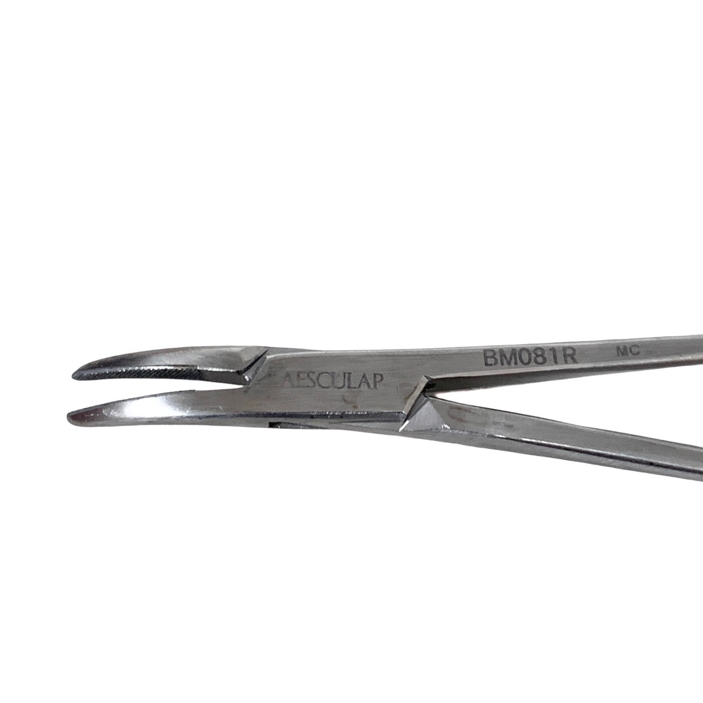 Aesculap Ref BM081R, Durogrip Needle Holder 180mm TC Gold Handle
