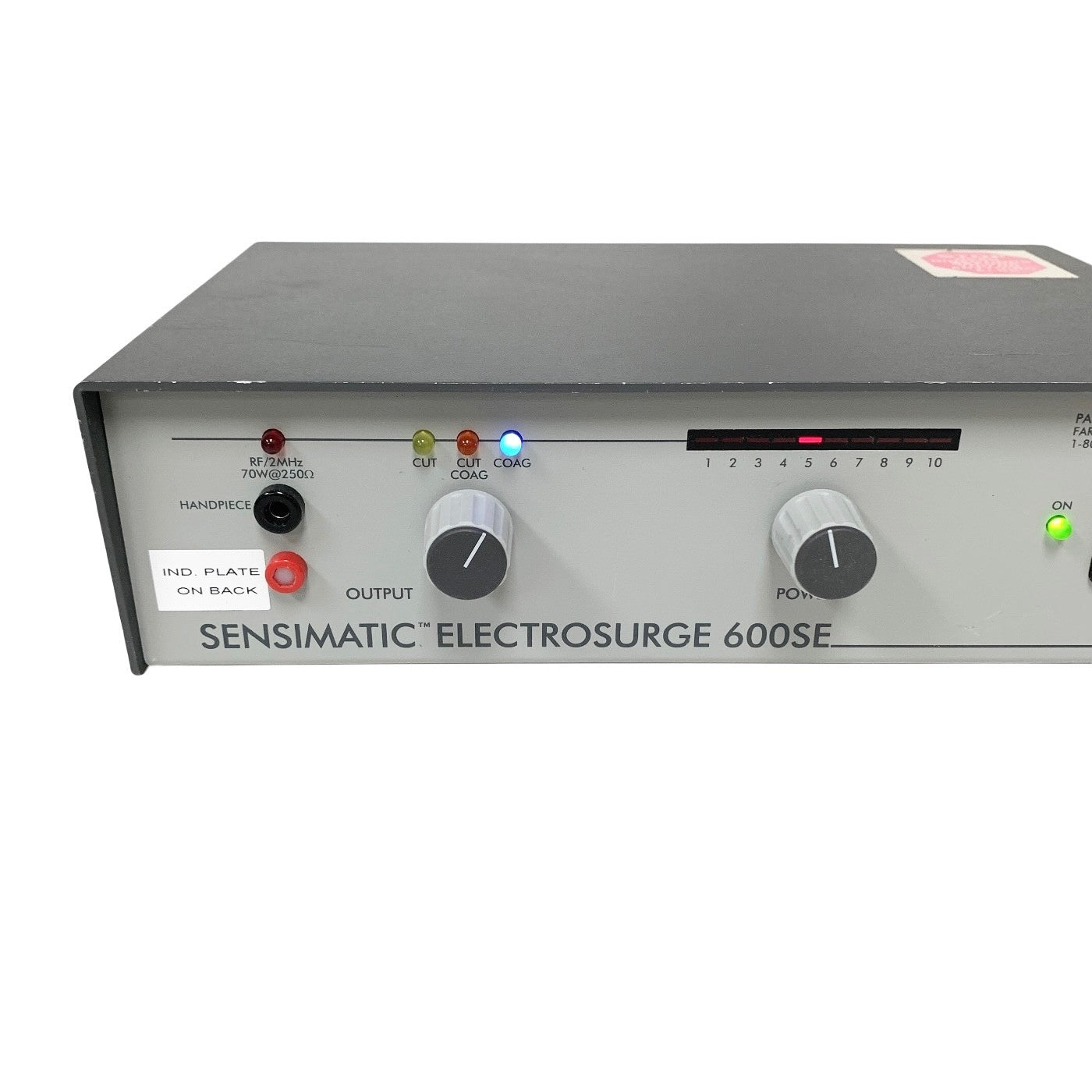 PARKELL SENSIMATIC REF 600SE, ELECTROSURGERY UNIT, W/ FOOTSWITCH & 2 HANDPIECE