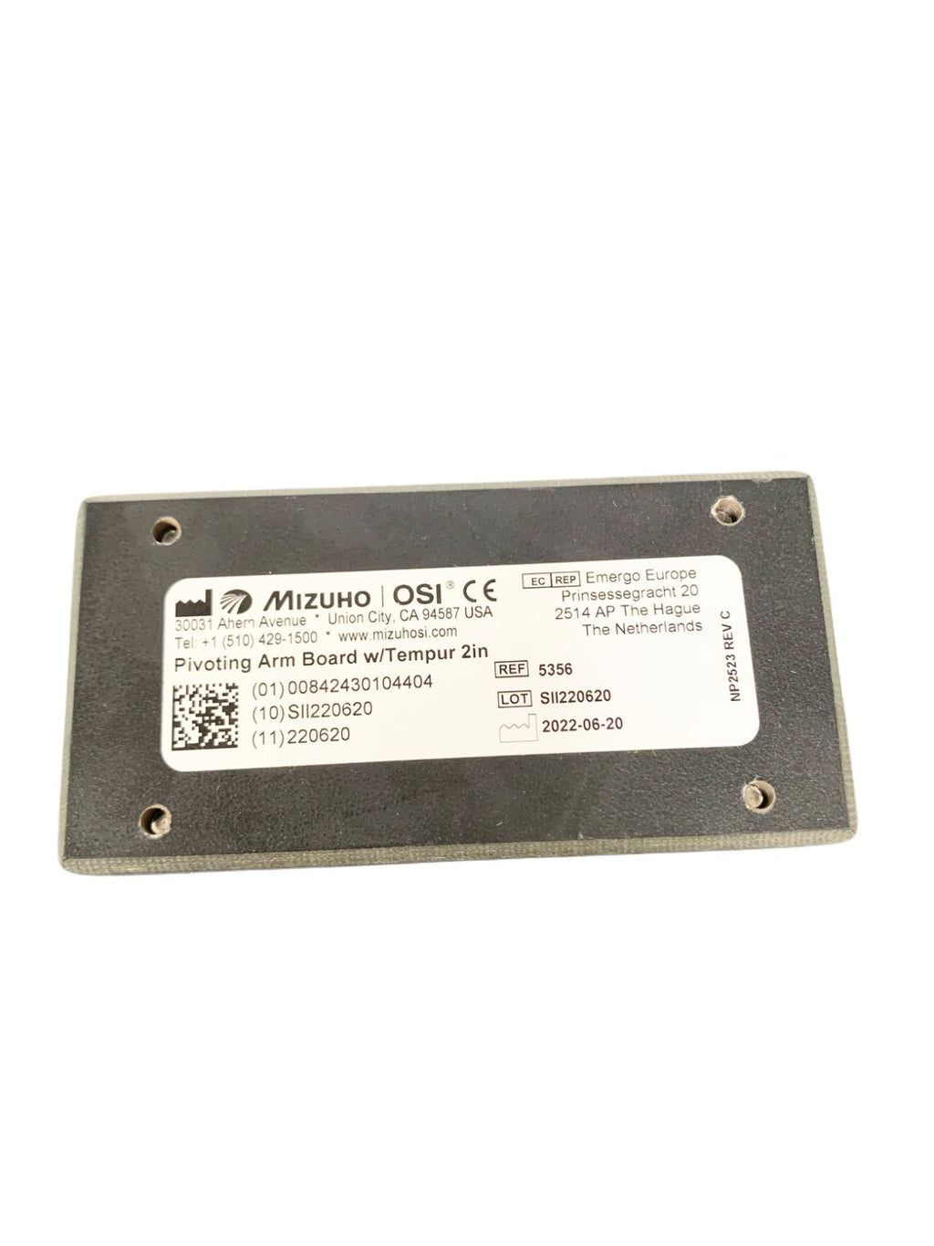 Mizuho OSI REF 5356, ARM BOARD WITH PAD ref 5379-7722