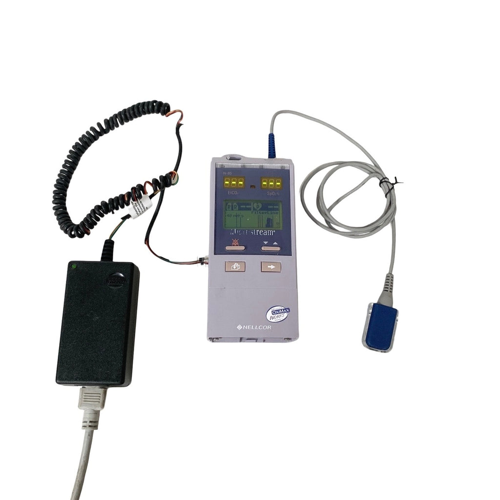 Nellcor N-85, Handheld Capnograph Pulse Oximeter EtCO2 SpO2 Monitor Microstream