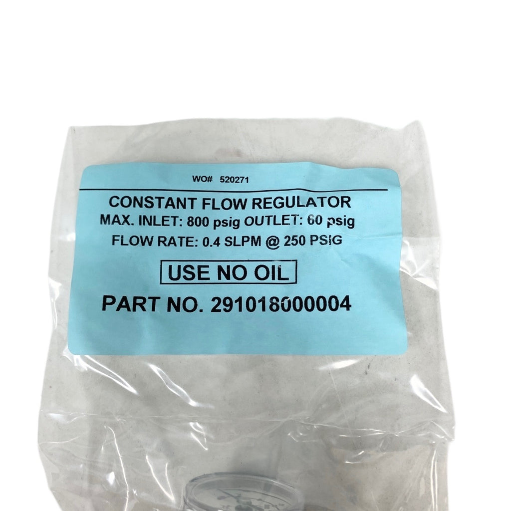 SCOTT SPECIALITY 291018000004, CONSTANT FLOW REGULATOR 0.4 SLPM, 250 PSIG