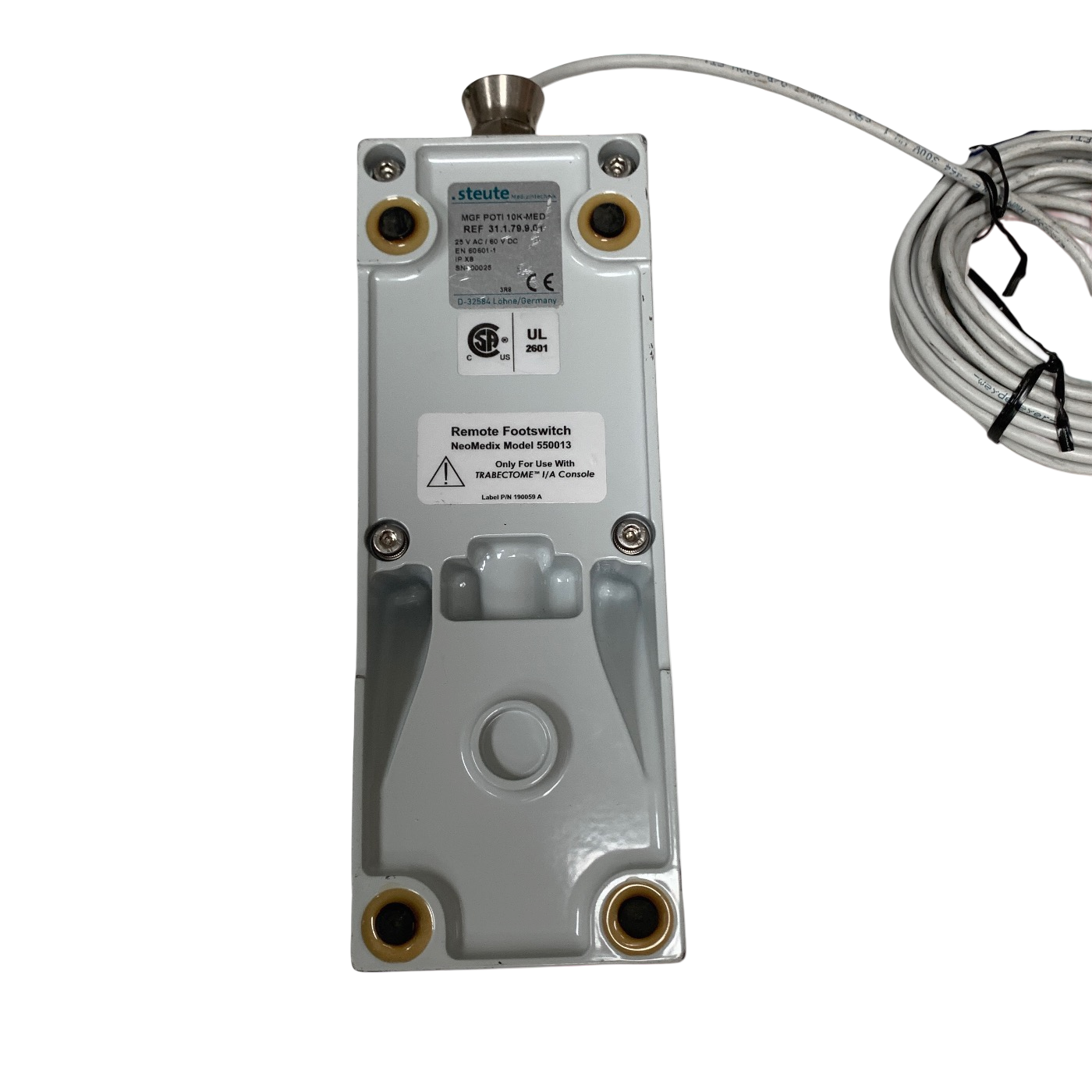 STEUTE REF 31.1.79.9.01, REMOTE FOOT SWITCH