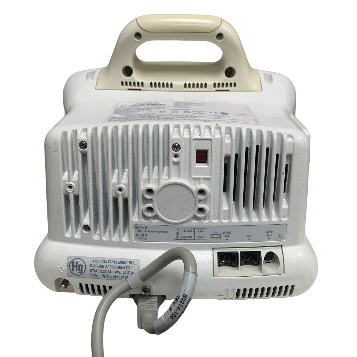 GE DASH 3000 PATIENT MONITOR - ECG, SPO2, NIBP, TEMP - NO BATTERIES OR PRINTER