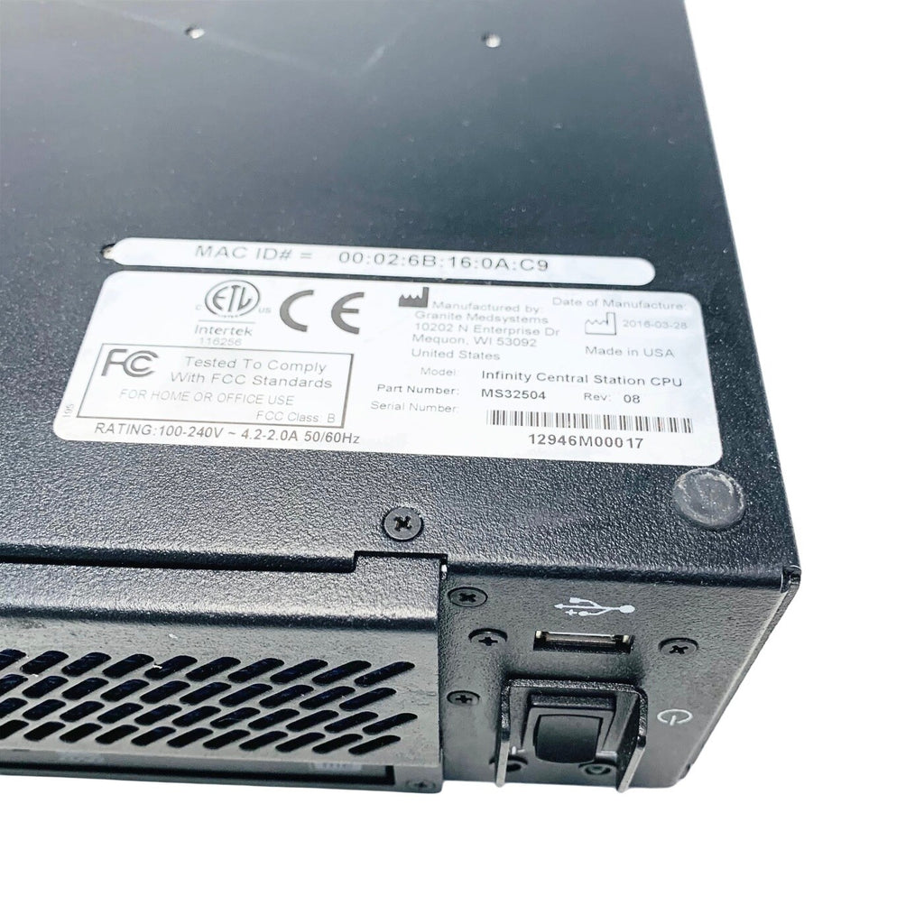 Drager REF MS32504, Infinity Central Station CPU
