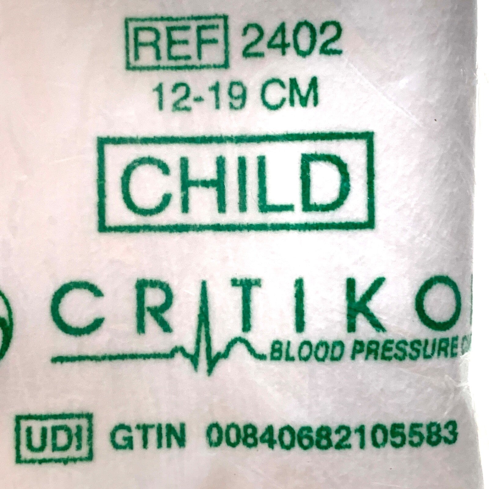 GE Critikon REF 2402, 12-19CM SOFT-CUF for Child, NEW