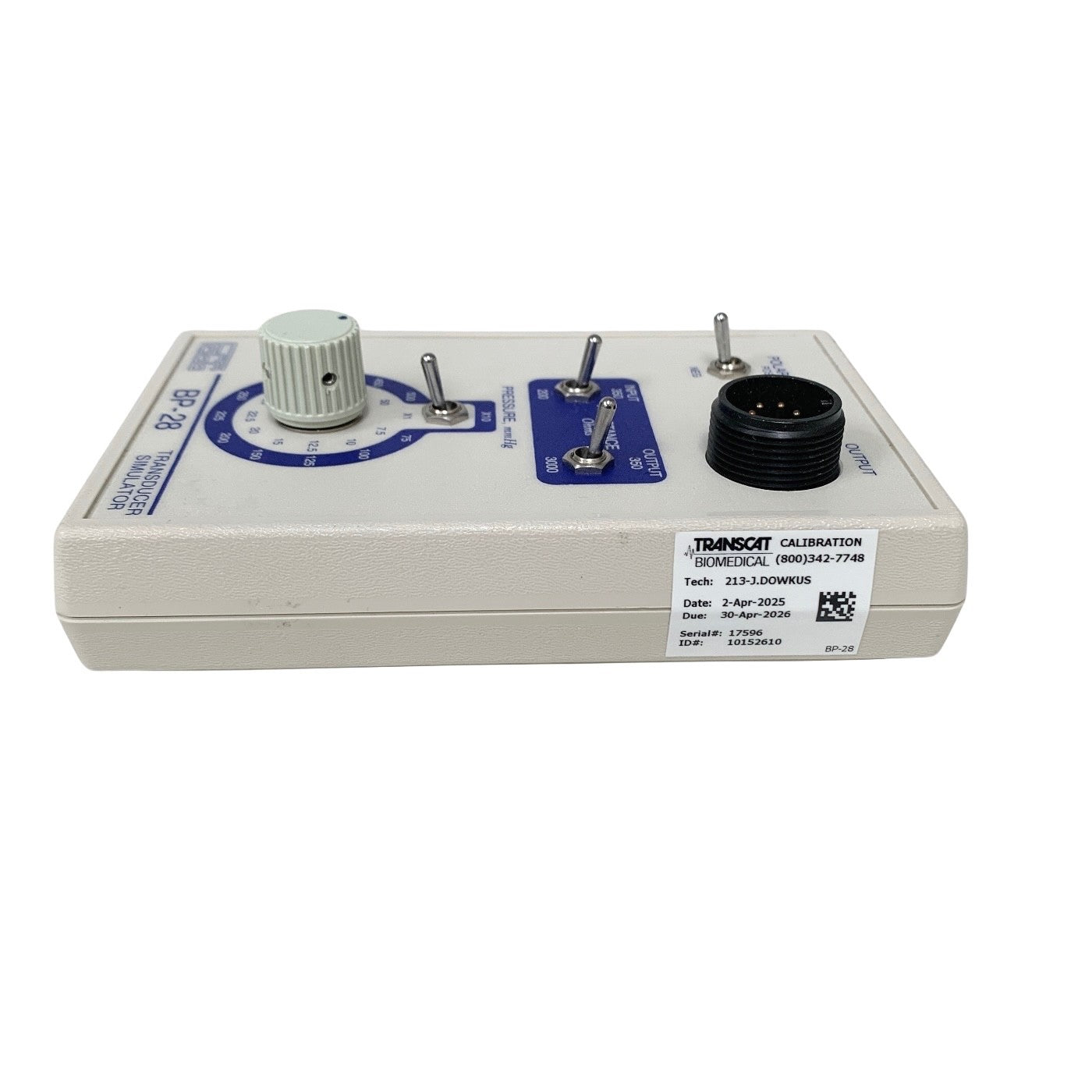 Fogg BP-28 Blood Pressure Transducer Simulator Patient Monitor Calibrator 350