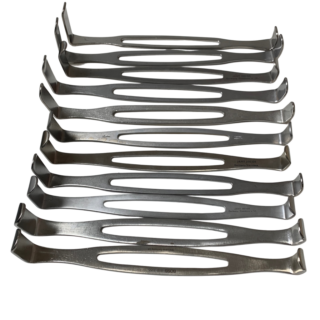 Surgical LOT OF 11 Double-Ended Army Retractor Instrument Assorted German brands
