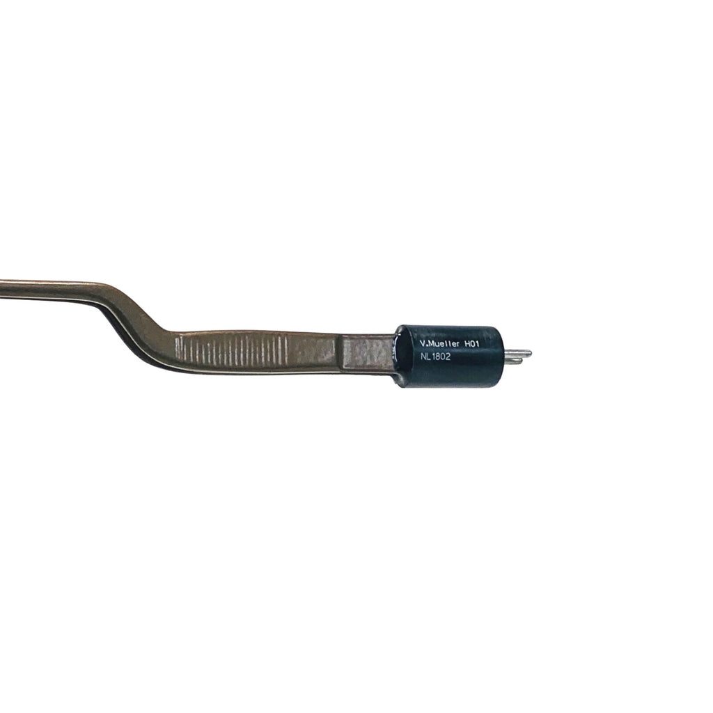 V.MUELLER NL1802 GERALD BIPOLAR FORCPS BAYNET SHAPE, INSULATED. LENGTH 14.6 cm