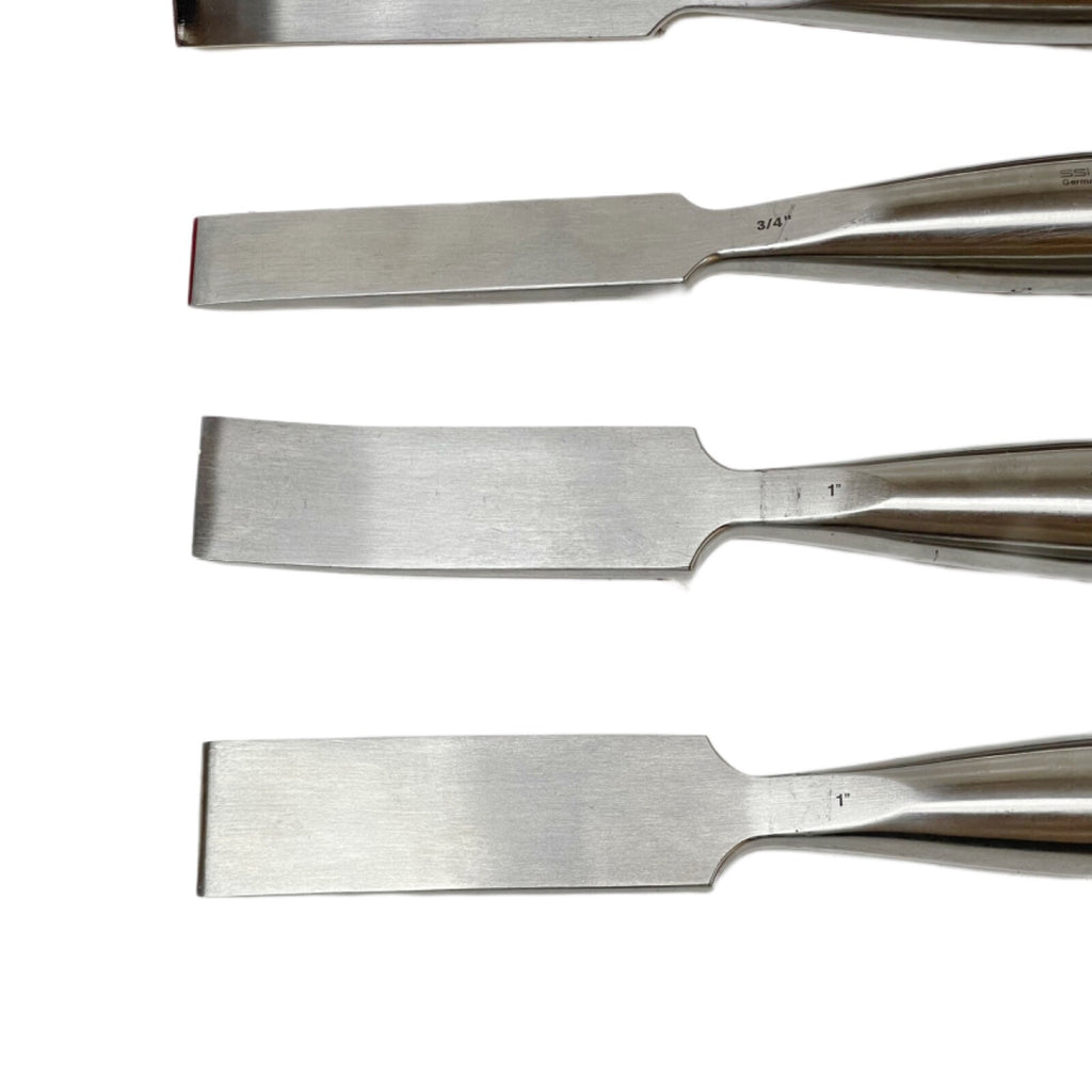 Symmetry / SSI Smith-Peterson Osteotomes (Lot Of 6 Straight & Curved) W/ Case