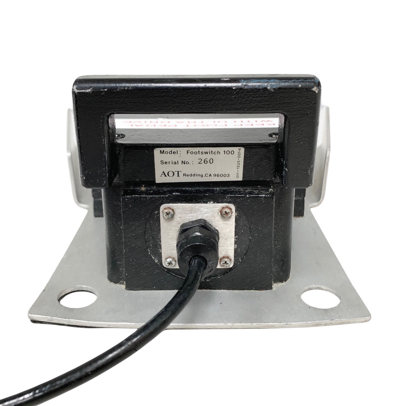 AOT Redding Model Footswitch 100, Dual Pedal footswitch