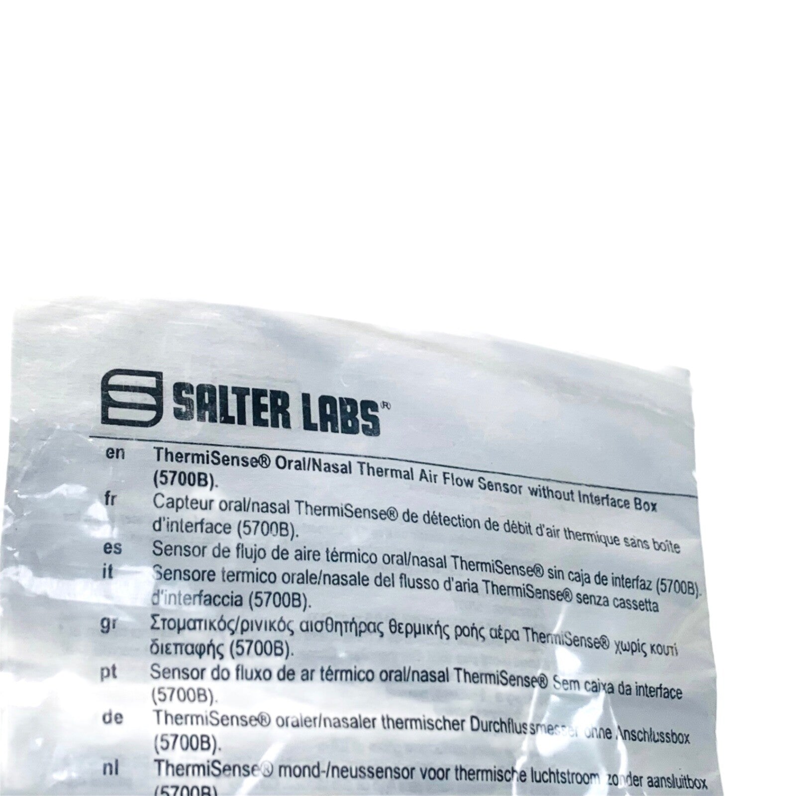 SalterLabs Ref 5700T, THERMISENSE ORAL NASAL THERMAL AIR FLOW