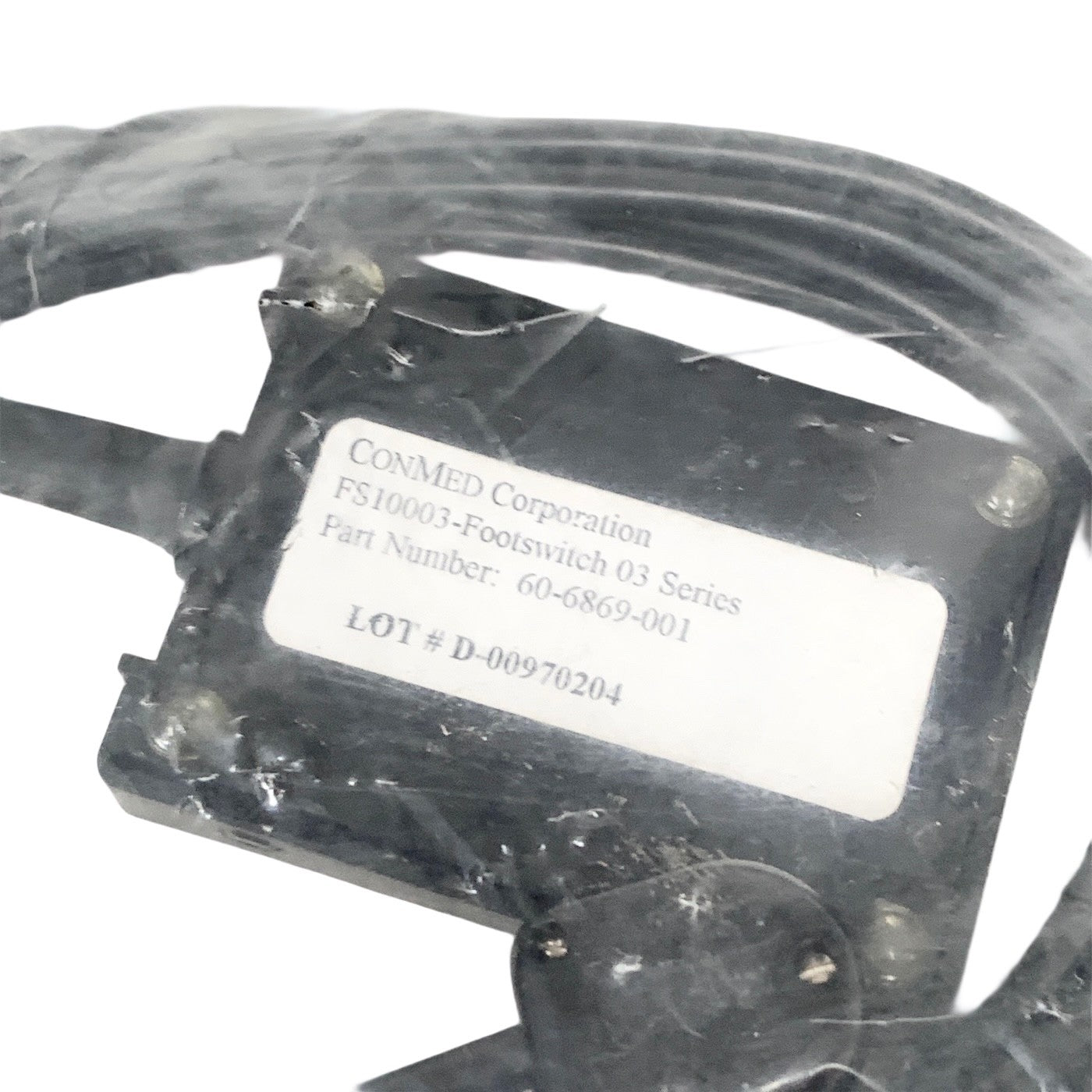 CONMED FS10003 Footswitch 03 Series 60-6869-001 Pneumatic Smoke Evacuator Pedal