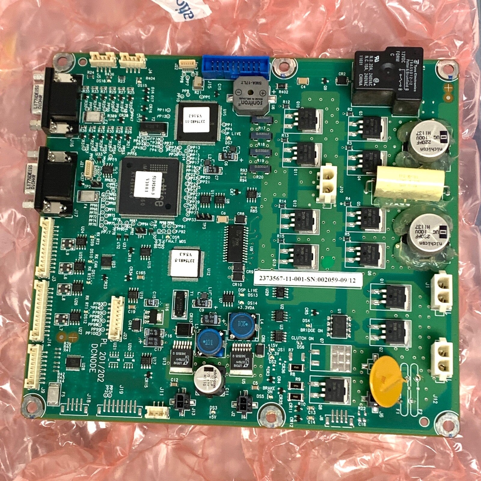 GE REF 2373567-11-001, Programmed Lift Node Board