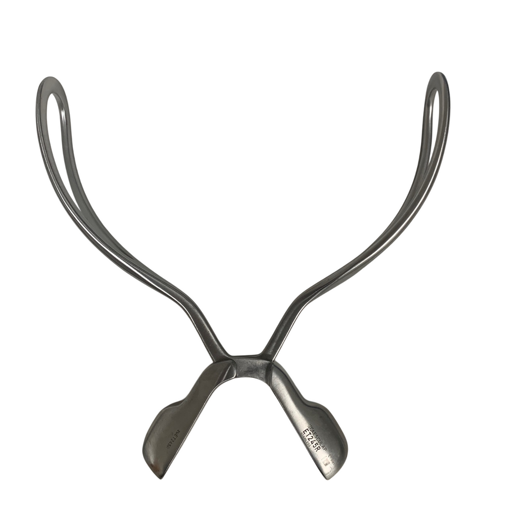 AESCULAP ET245R LOT OF 2 Simpson Obstetrical Forceps Fenestrated Jaws Gynecology
