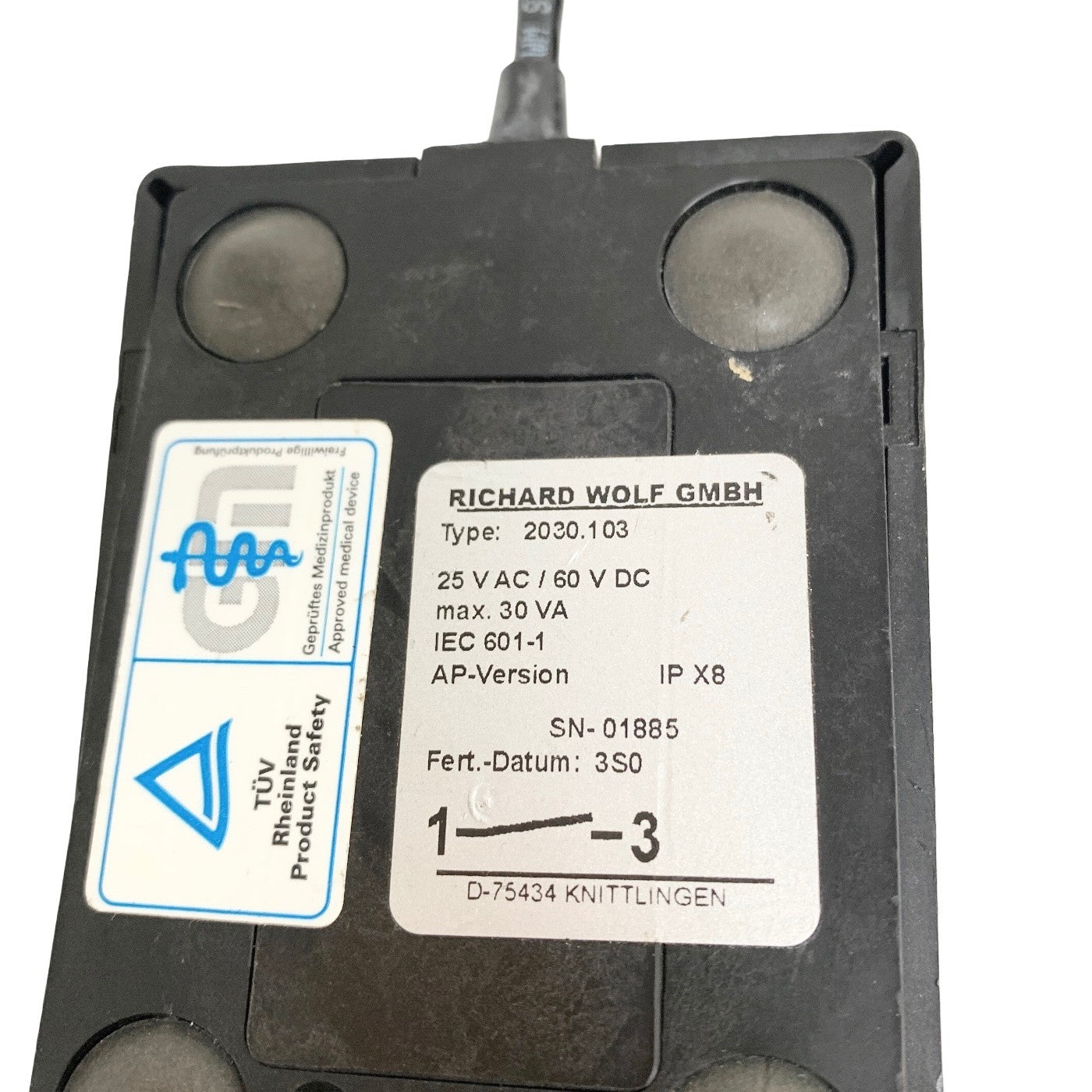Richard Wolf REF 2030.103, SURGICAL FOOTSWITCH