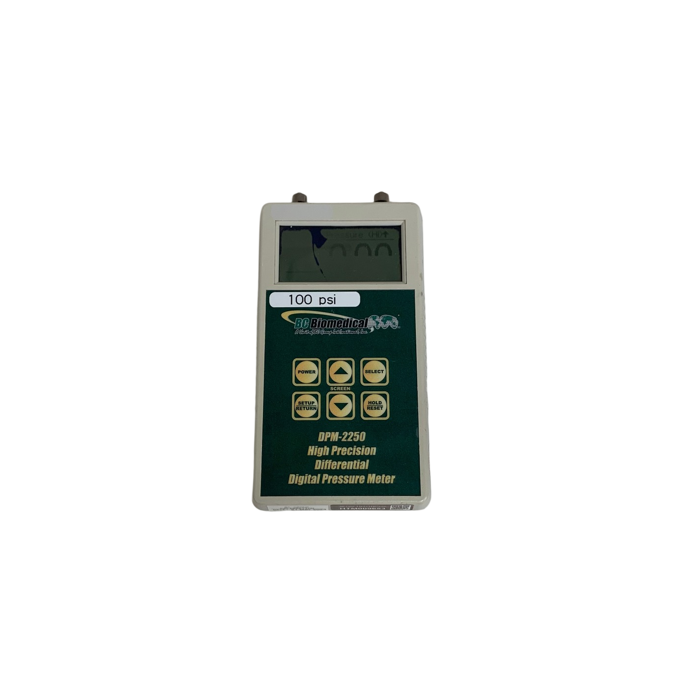 BC Biomedical DPM-2250 High Precision Differential Digital Pressure Meter