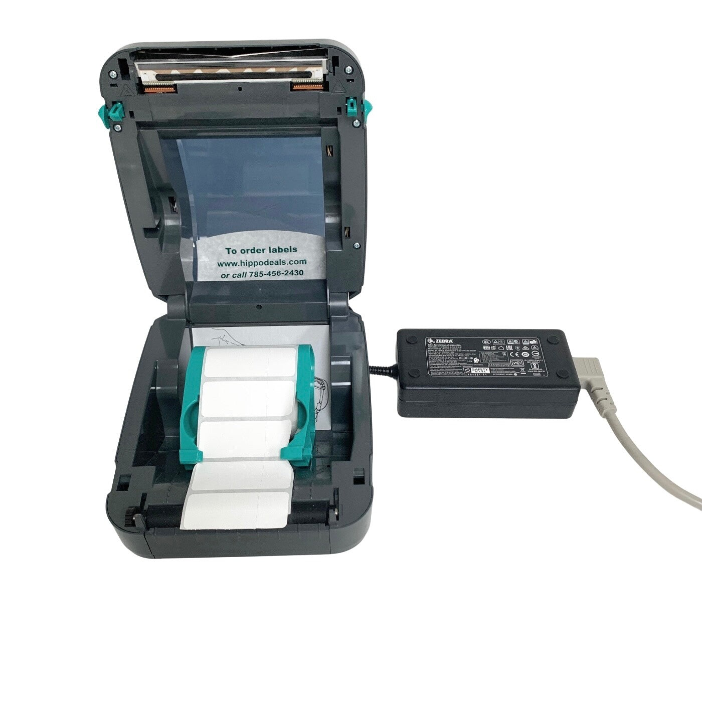 Zebra REF GK420D, THERMAL LABEL PRINTER W/ POWER SUPPLY