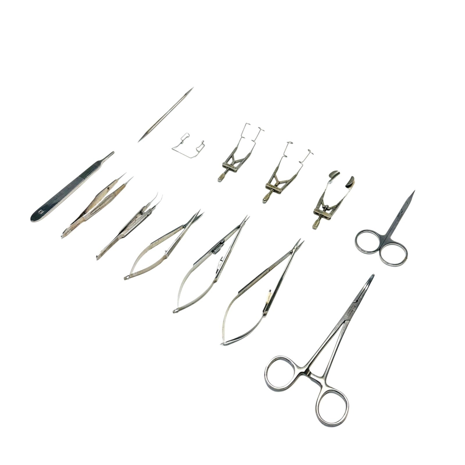 Storz / Katena / Symmetry & Others 14 Opthalmic Instruments  Set W/ Steel Caddy