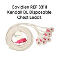 Covidien REF 33111 Kendall DL Disposable Chest Leads ( LOT OF 10 )