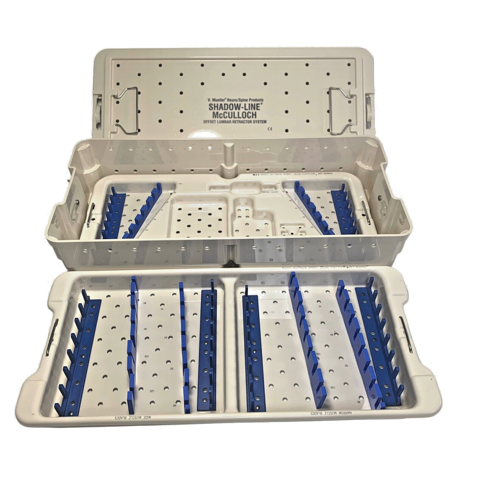 V.Mueller Neuro/Spine Shadow-Line McCulloch Offset Lumbar Retraction System Case