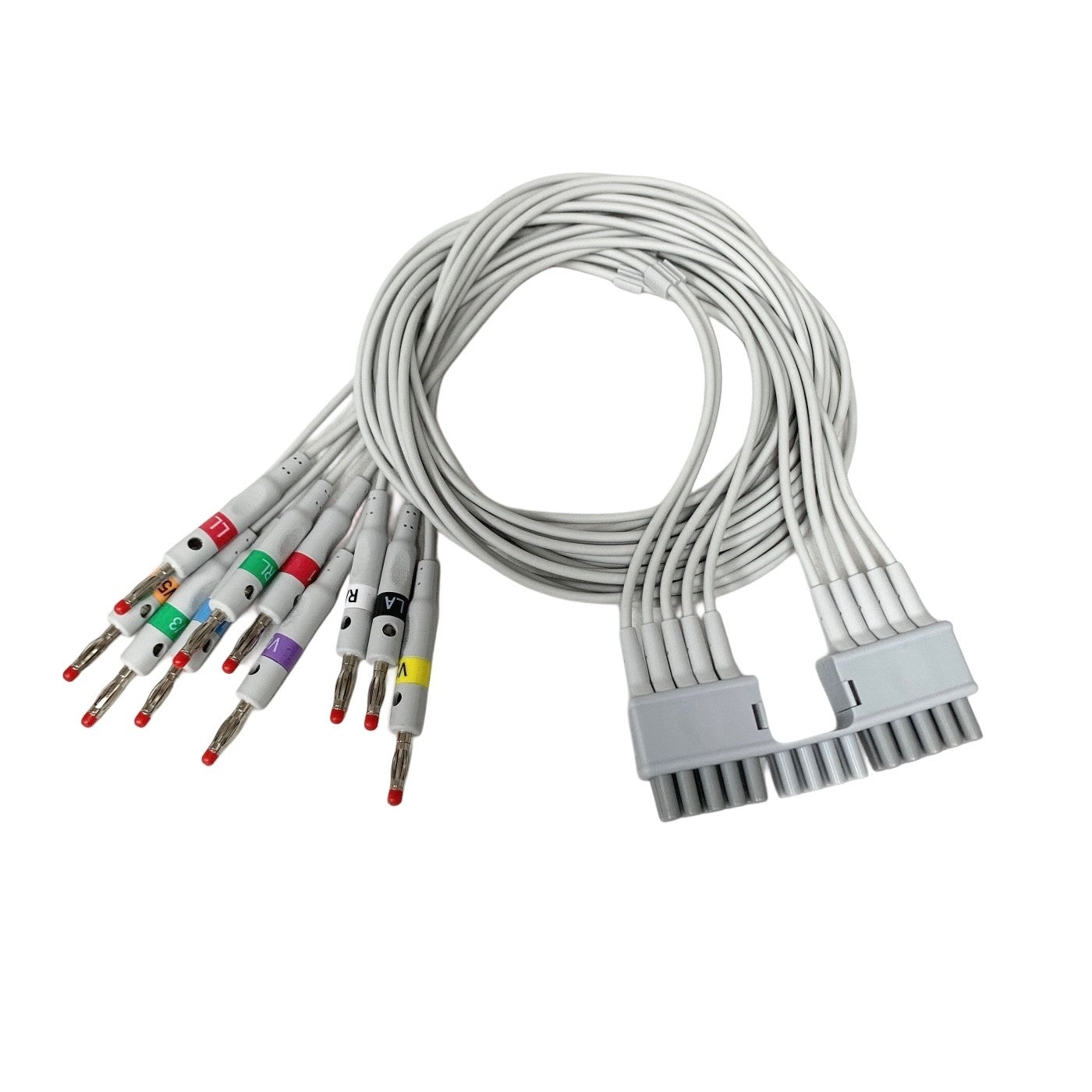 MAC REF-MTM10-LB, ECG Leadwires 10-Lead AHA Banana Plug Mortara Compatible