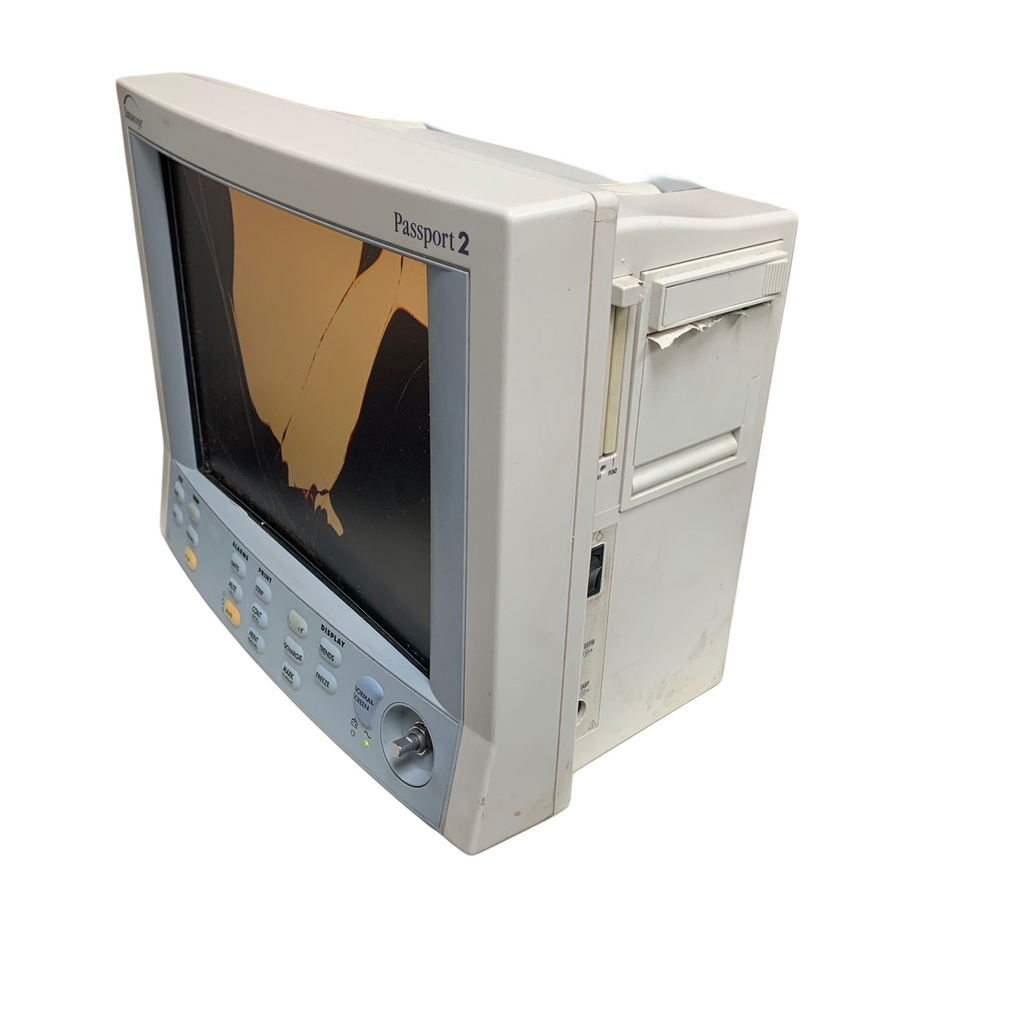 Datascope Passport 2, Color, ECG Spo2, NIBP, Printer. Broken Screen and Knob