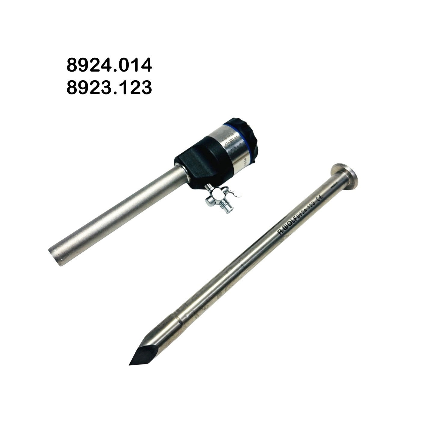 R. Wolf 8924.014 12.5mm × 100mm RIWO-ART Trocar Sleeve W/ 8923.123 Trocar Ins.