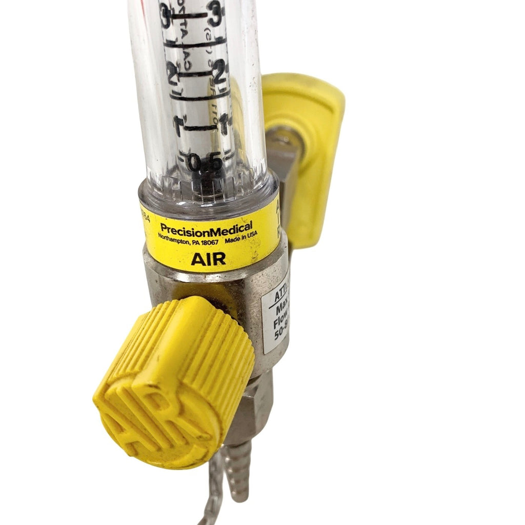 Precision Medical Model 1MFA, AIR Flowmeter, MALE MEDICAL FITTING, 50-80 LPM