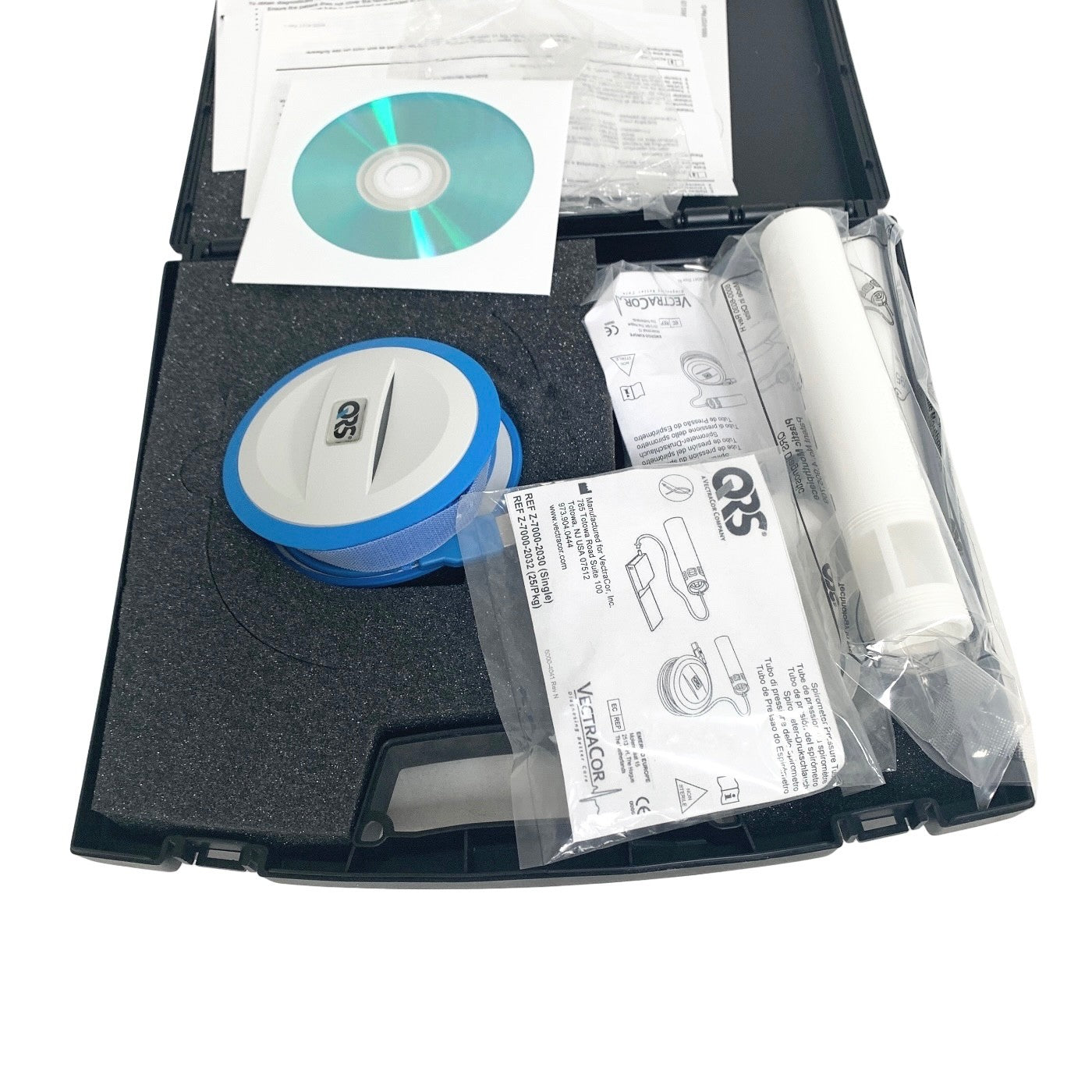 QRS REF Z-7000-0101, Orbit Portable Spirometer, w/ ACCESORIES AND CASE