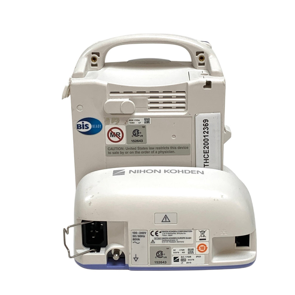 Nihon Kohden REF BSM-1753A, Nellcor Oximax SPO2, ECG, NIBP, TEMP, BIS w/ SC-170R