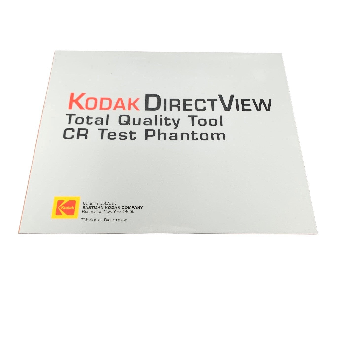 KODAK DIRECTVIEW Total Quality Tool CR Test Phantom