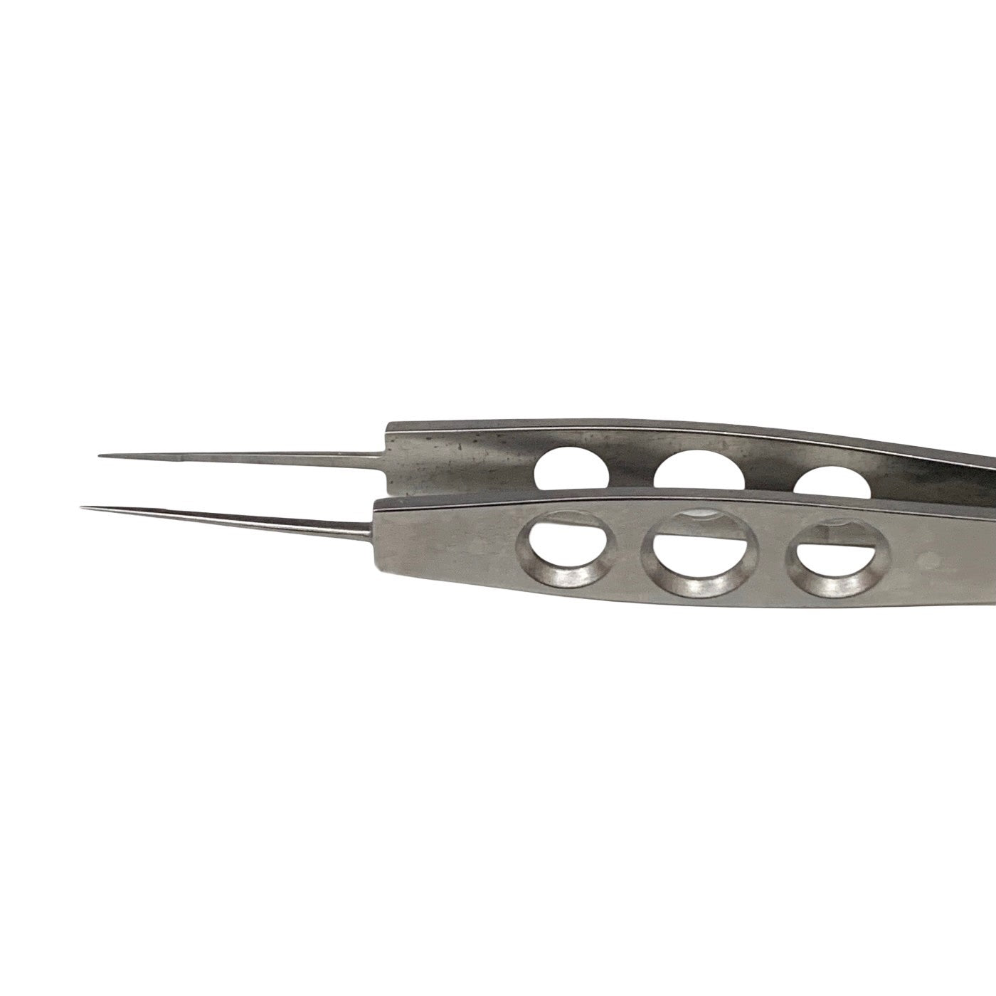 Ambler Surgical 9641E Jaffe Tying Forceps 4in Straight Smooth 3-Hole Handle