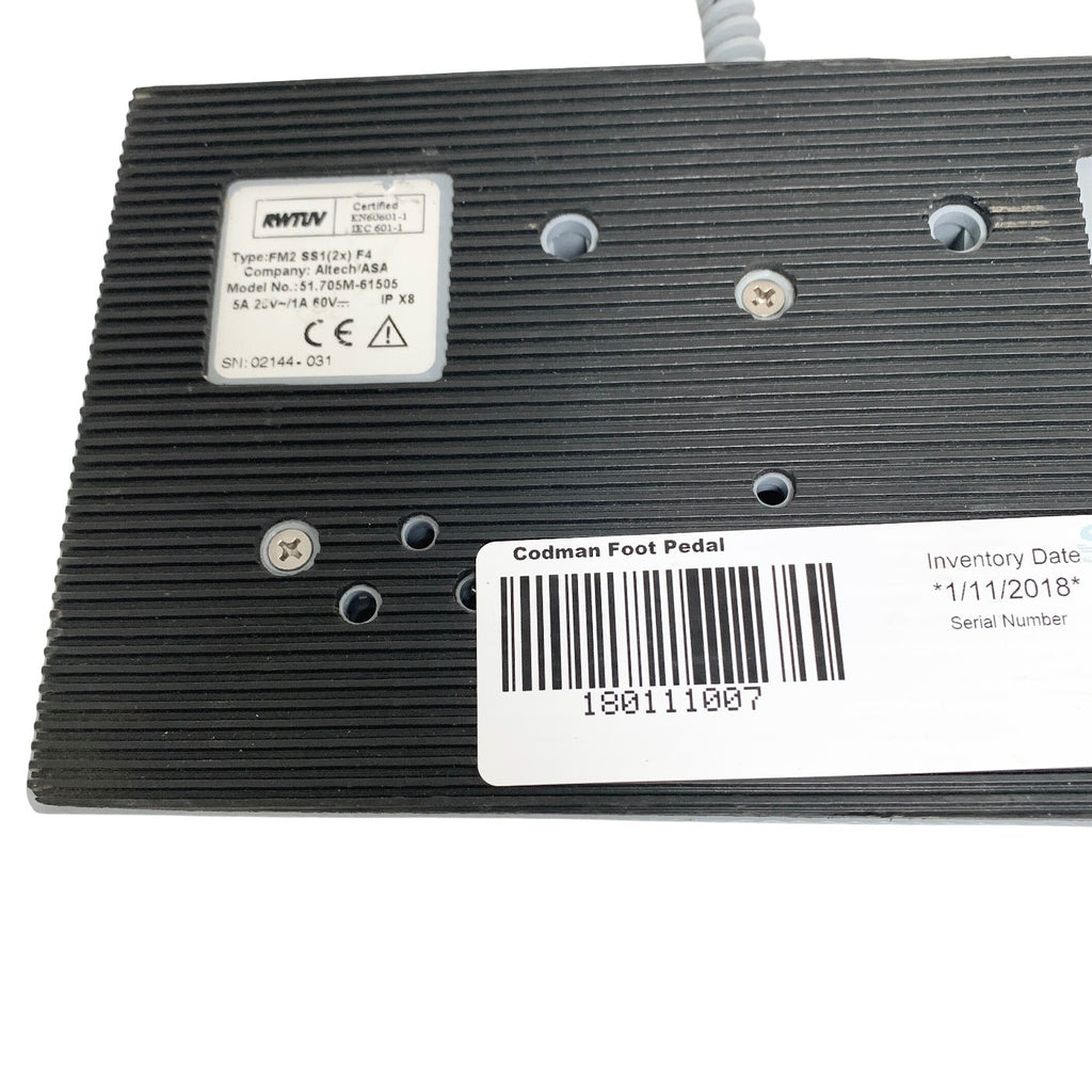 Codman REF 80-1149, TYPE FM2, Monopolar Footswitch, CUT COAG