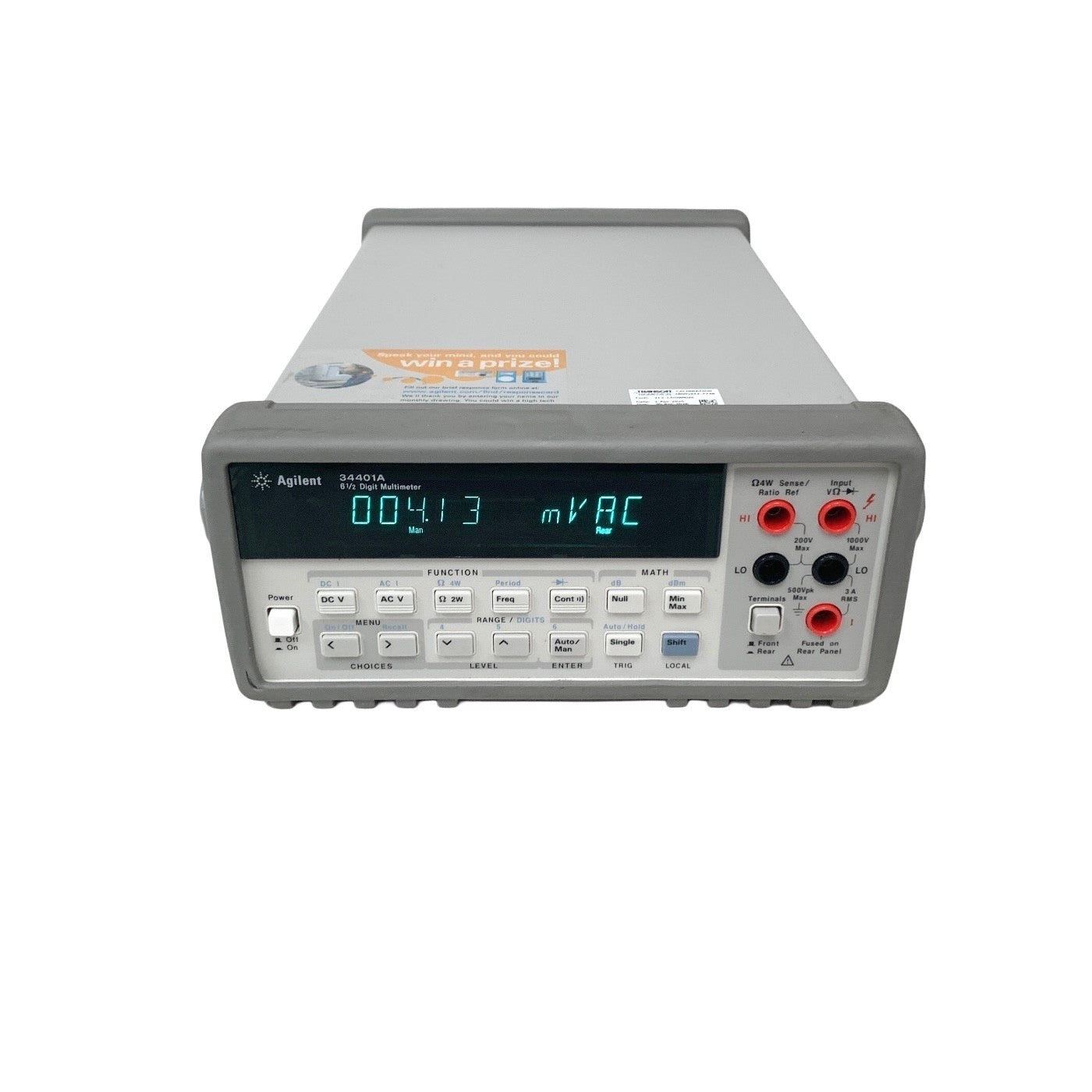 AGILENT REF 34401A, 61/2 Digital Multimeter, 6.5 digit