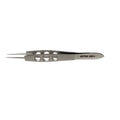 Ambler Surgical 9641E Jaffe Tying Forceps 4in Straight Smooth 3-Hole Handle