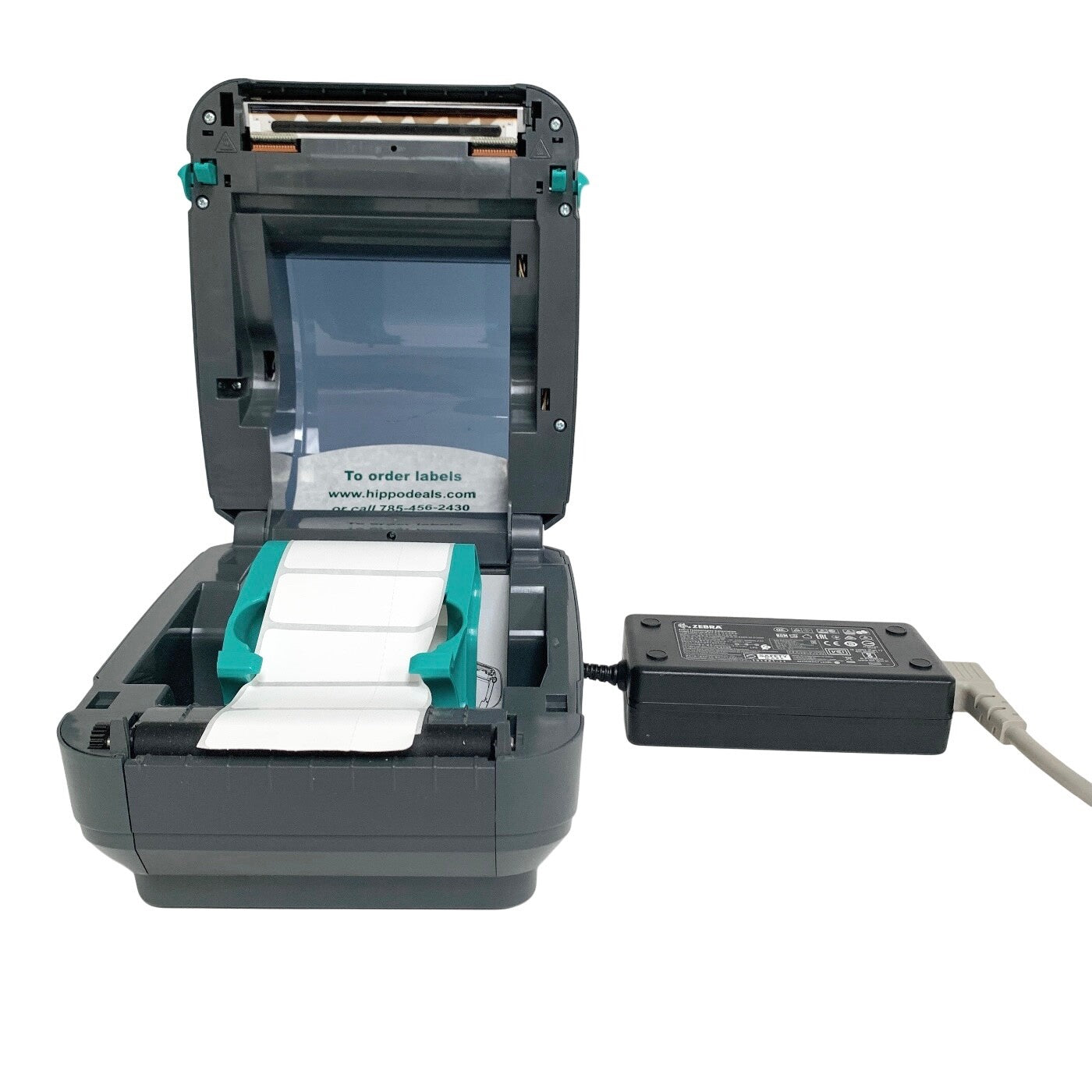 Zebra REF GK420D, THERMAL LABEL PRINTER W/ POWER SUPPLY