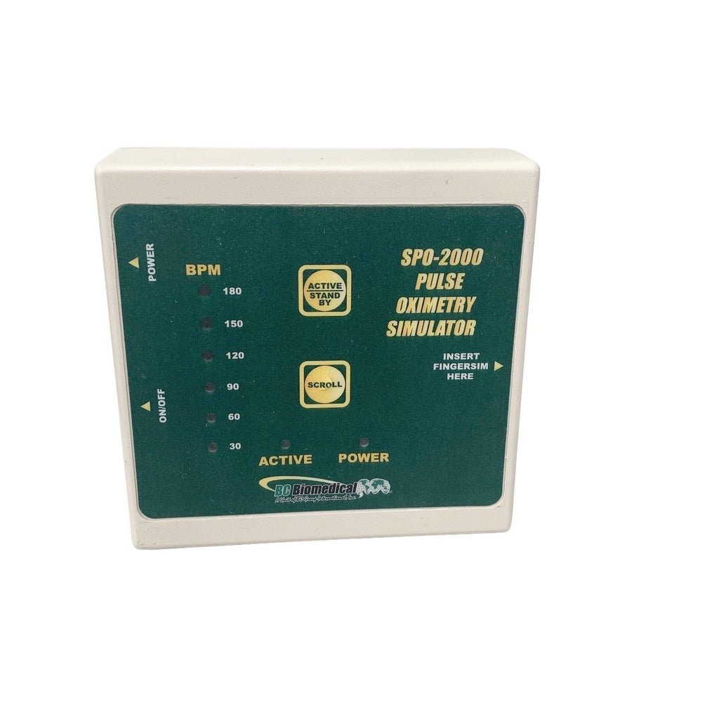 BC Biomedical SPO-2000 Pulse Oximetry Simulator SPO2 BPM Oximeter Tester