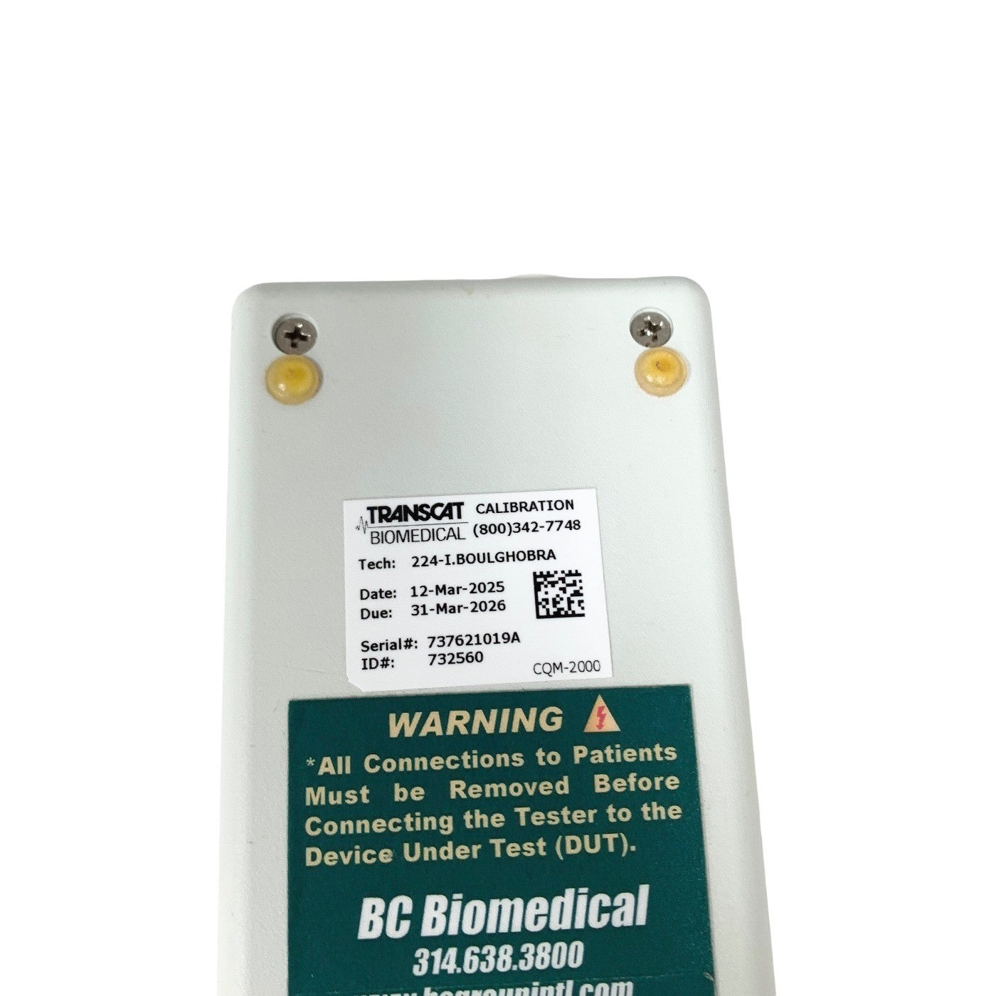 BC Biomedical CQM-2000 Return Electrode Monitor Tester