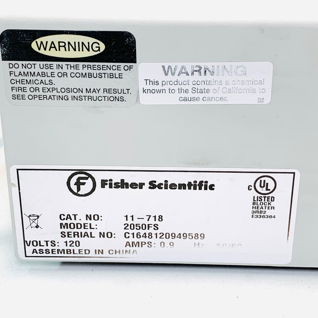 Fisher Scientific 2052FS, Isotemp Dry Bath Incubator Lab Test Equipment