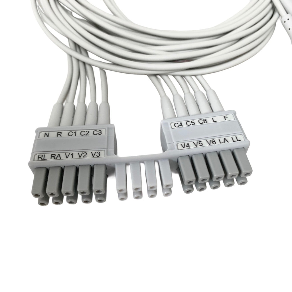 MAC REF-MTM10-LB, ECG Leadwires 10-Lead AHA Banana Plug Mortara Compatible
