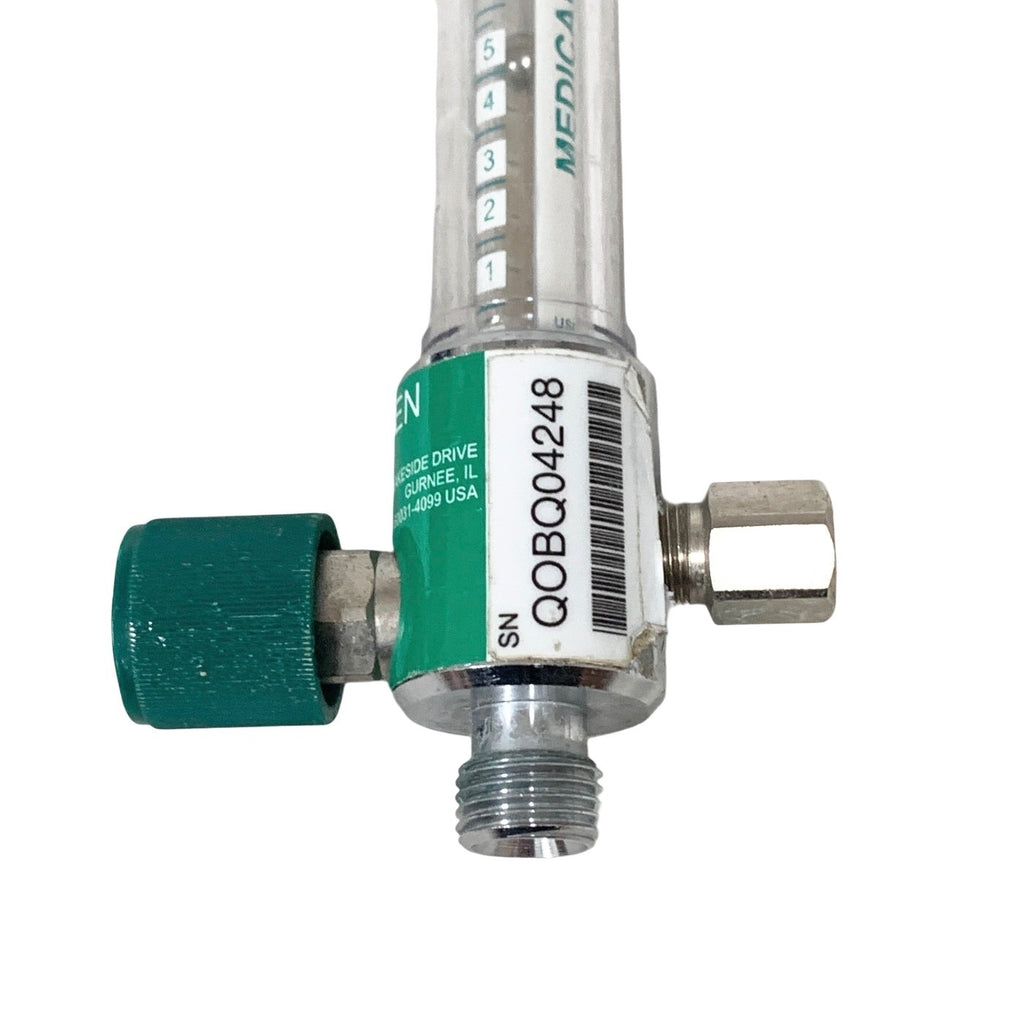 Ohio Medical Oxygen Flowmeter 0-15 LPM O2 Pressure Compensated DISS Connection
