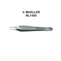 V. Mueller NL1400 Dressing Forceps Adson 4-3/4 Inch Serrated Tips Instrument