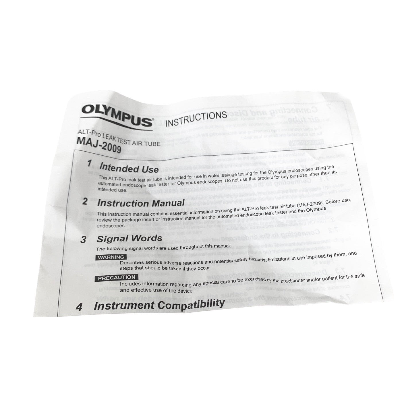 OLYMPUS REF MAJ-2009, ALT-Pro Leak Test Air Tube